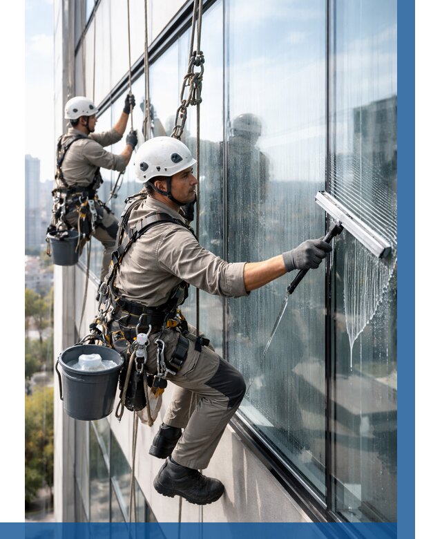 Мойка окон альпинистами в Вологде от 4622 р. | ВЫСОТНИК-Вгд