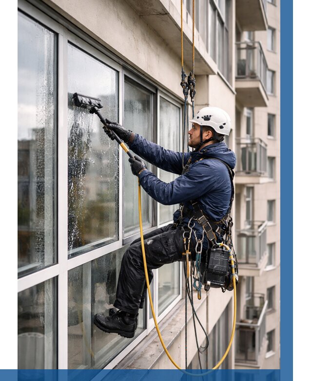 Мойка балконного остекления в Вологде от 3595 р. | ВЫСОТНИК-Вгд