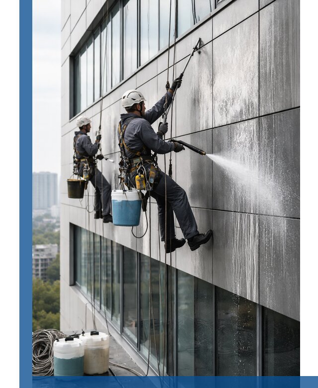 Профессиональная мойка вентилируемых фасадов в Вологде