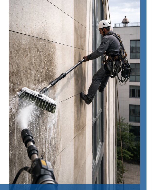 Мойка фасада из керамогранита в Вологде от 308 р. | ВЫСОТНИК-Вгд