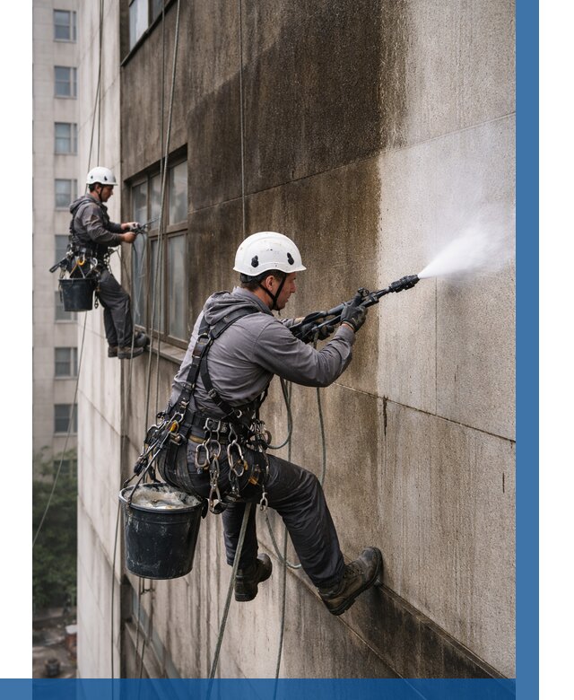 Очистка фасада от копоти в Вологде от 257 р. | ВЫСОТНИК-Вгд