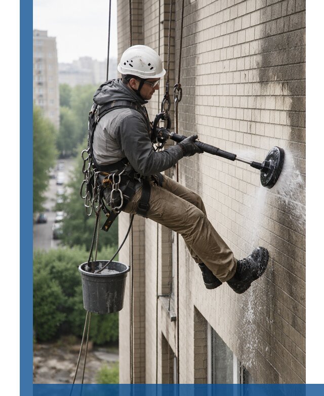 Очистка фасада от копоти в Вологде профессионально и безопасно