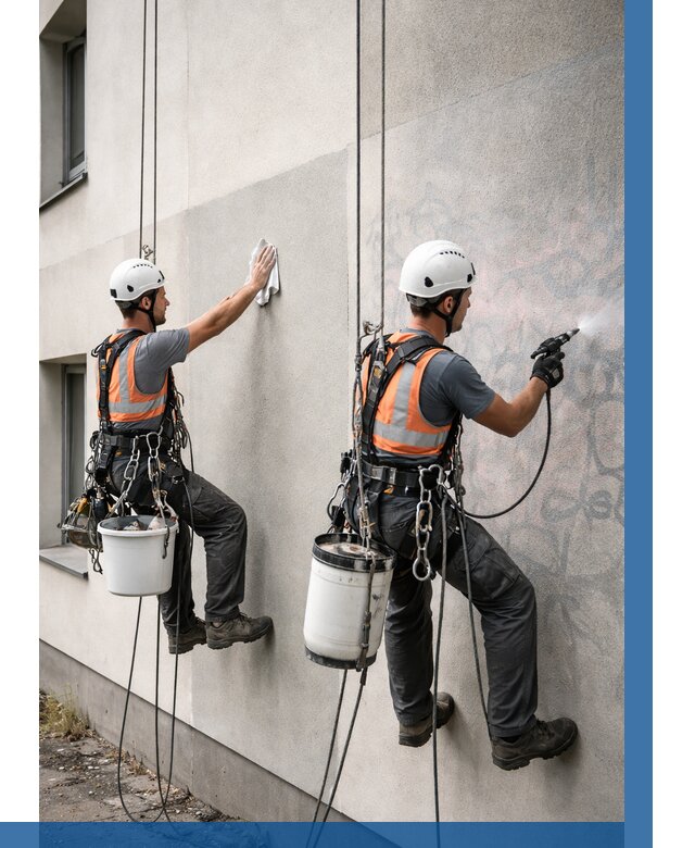 Антиграффити покрытие фасада в Вологде от 616 р. | ВЫСОТНИК-Вгд