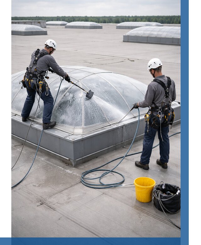 Мойка зенитных фонарей в Вологде, заказать от 4622 р. | ВЫСОТНИК-Вгд