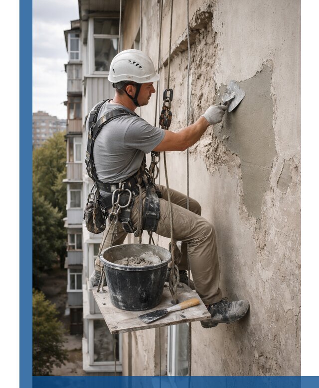 Восстановление фасадной штукатурки в Вологде с гарантией качества