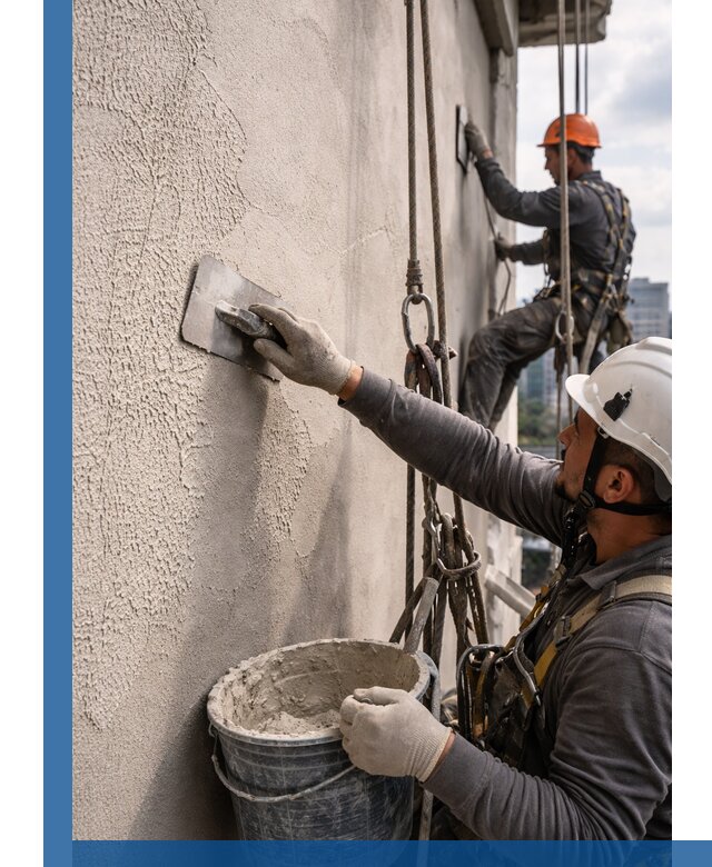 Декоративная штукатурка фасада с утеплением и защитой в Вологде