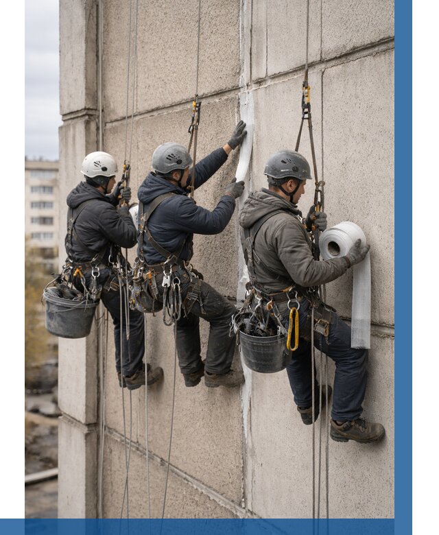 Ремонт межпанельных швов в Вологде от 770 р. | ВЫСОТНИК-Вгд