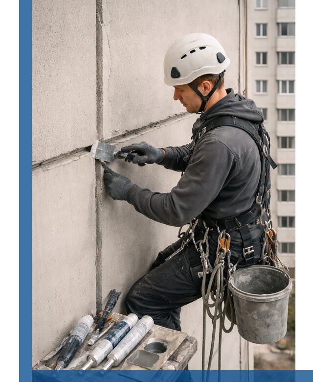 Ремонт межпанельных швов в Вологде герметизация и восстановление