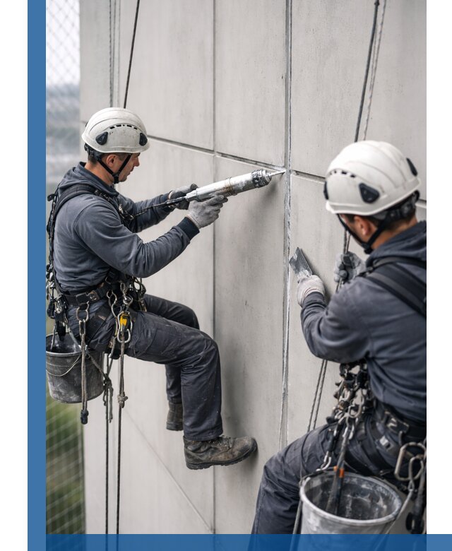 Первичная герметизация швов фасадов и кровель в Вологде