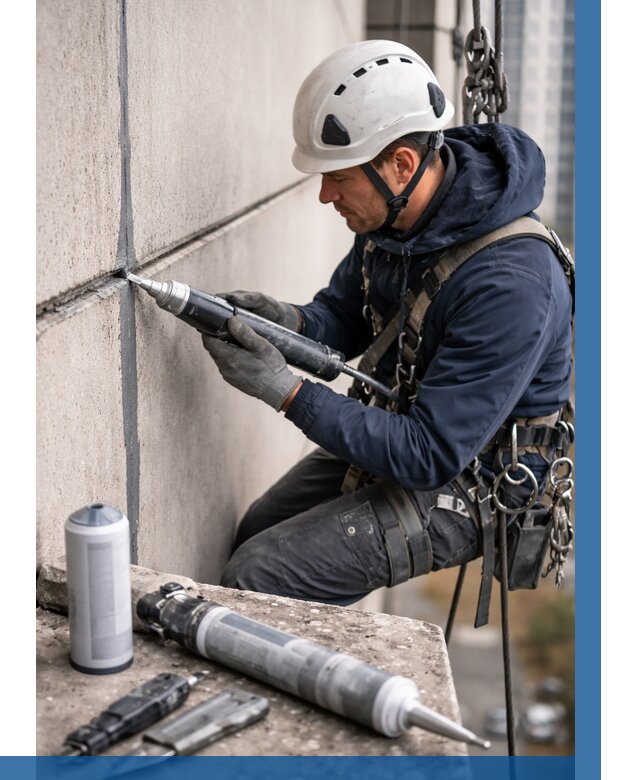 Вторичная герметизация швов в Вологде от 462 р. | ВЫСОТНИК-Вгд