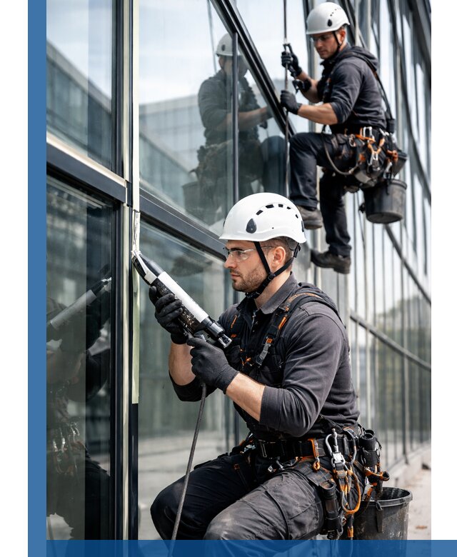 Герметизация витражных швов в Вологде для зданий и фасадов