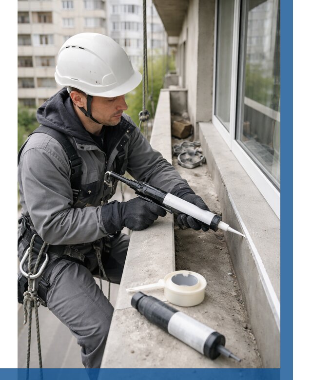 Герметизация швов лоджии в Вологде от 4622 р. | ВЫСОТНИК-Вгд