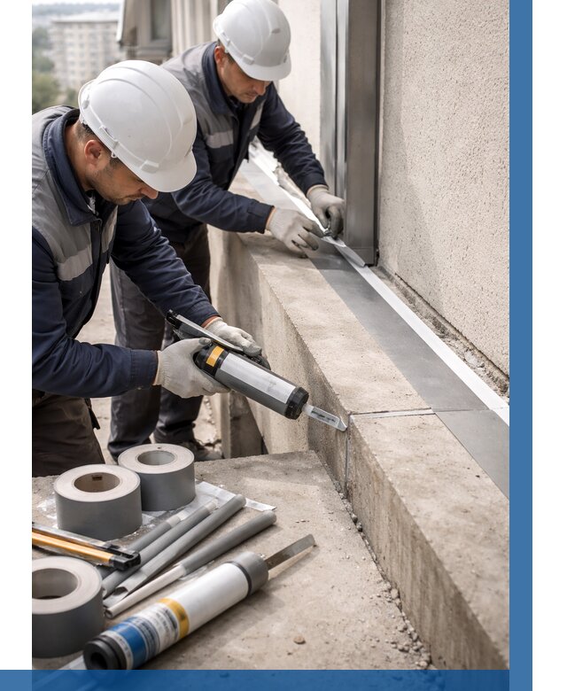 Герметизация примыкания балкона в Вологде от 4622 р. | ВЫСОТНИК-Вгд