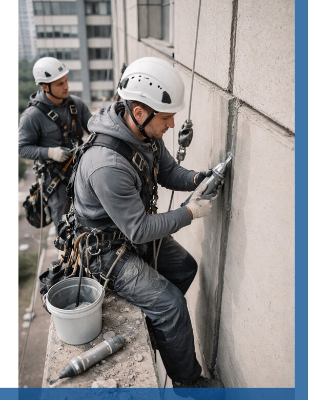 Ремонт деформационных швов здания в Вологде от 1027 р. | ВЫСОТНИК-Вгд