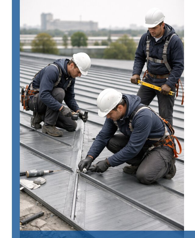 Ремонт фальцевой кровли в Вологде срочно и качественно