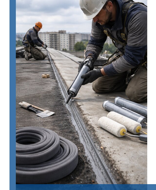 Герметизация швов кровли в Вологде с гарантией герметичности