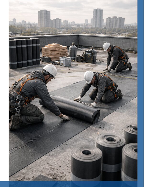 Монтаж мягкой кровли под ключ в Вологде от 462 р. | ВЫСОТНИК-Вгд