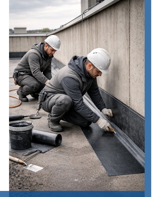 Гидроизоляция примыканий на кровле в Вологде от 924 р. | ВЫСОТНИК-Вгд