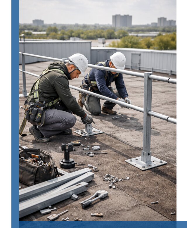 Монтаж кровельного ограждения в Вологде под ключ с гарантией