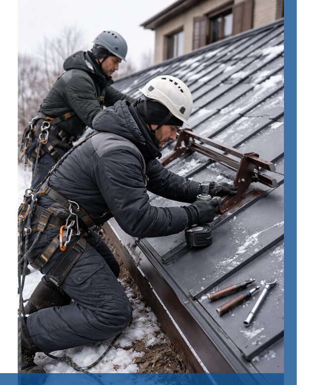 Монтаж снегозадержателей в Вологде от 462 р. | ВЫСОТНИК-Вгд