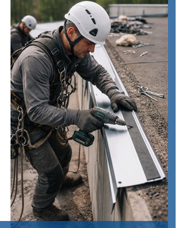 Монтаж капельника на кровле в Вологде от 308 р. | ВЫСОТНИК-Вгд