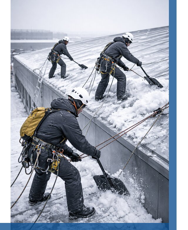 Очистка навесов от снега в Вологде от 4622 р. | ВЫСОТНИК-Вгд