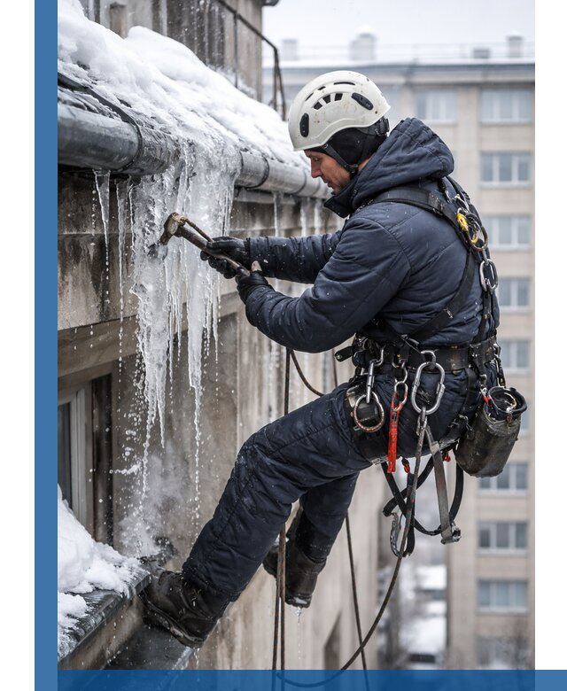 Удаление наледи и чистка водостоков в Вологде оперативно и безопасно
