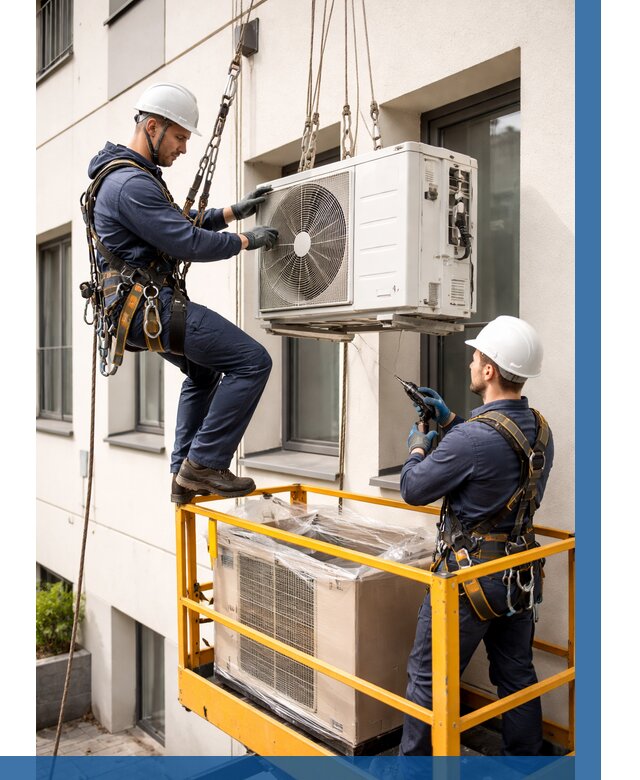 Демонтаж внешнего блока кондиционера в Вологде от 3595 р. | ВЫСОТНИК-Вгд