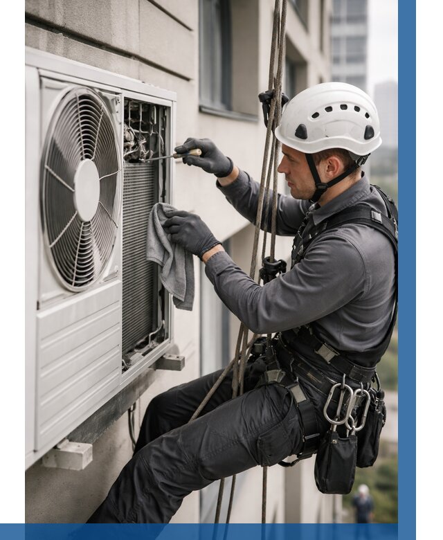 Обслуживание внешнего блока кондиционера в Вологде от 2773 р.ВЫСОТНИК-Вгд