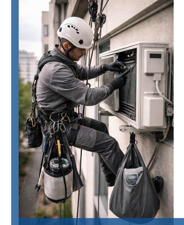 Обслуживание внешнего блока кондиционера в Вологде профессионально