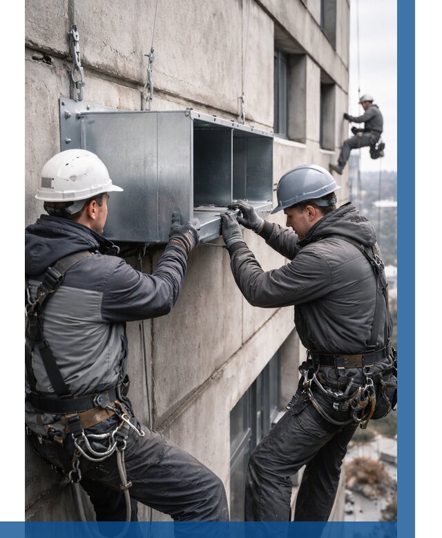 Монтаж вентиляционных коробов в Вологде от 3082 р. | ВЫСОТНИК-Вгд