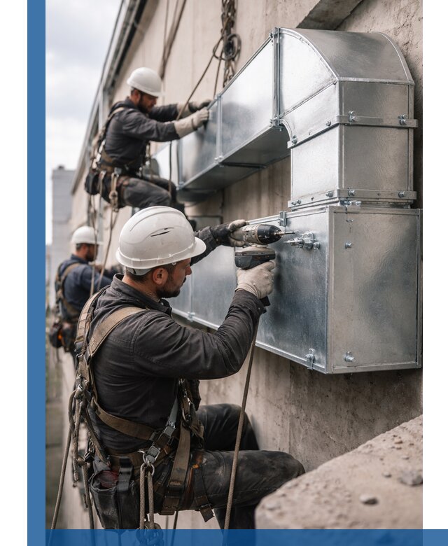 Профессиональный монтаж вентиляционных коробов в Вологде под ключ