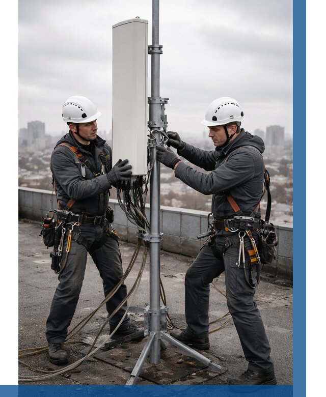 Монтаж антенн связи на крыше в Вологде от 8731 р. | ВЫСОТНИК-Вгд