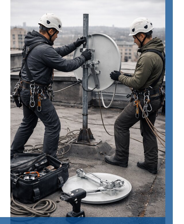 Демонтаж антенн на крыше в Вологде от 4622 р. | ВЫСОТНИК-Вгд