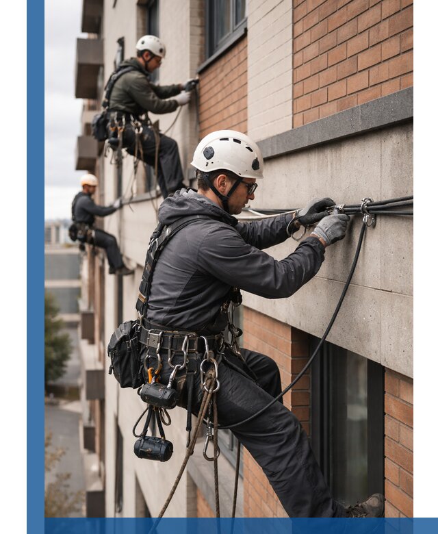 Крепление кабеля на фасаде монтаж и крепеж в Вологде