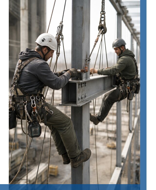 Монтаж металлоконструкций на высоте в Вологде от 3595 р. | ВЫСОТНИК-Вгд