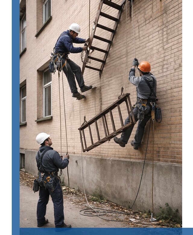 Демонтаж пожарной лестницы в Вологде быстро и безопасно