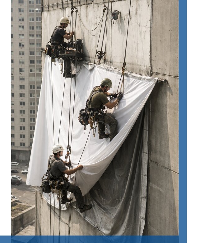 Замена баннерного полотна в Вологде от 6677 р. | ВЫСОТНИК-Вгд—заказать