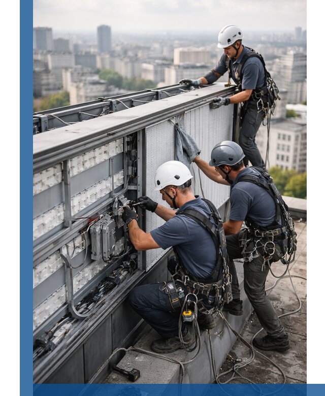 Профессиональное обслуживание крышной рекламы в Вологде под ключ