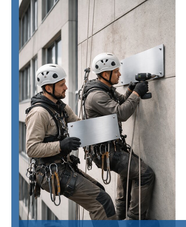 Монтаж табличек и указателей в Вологде для зданий и сооружений