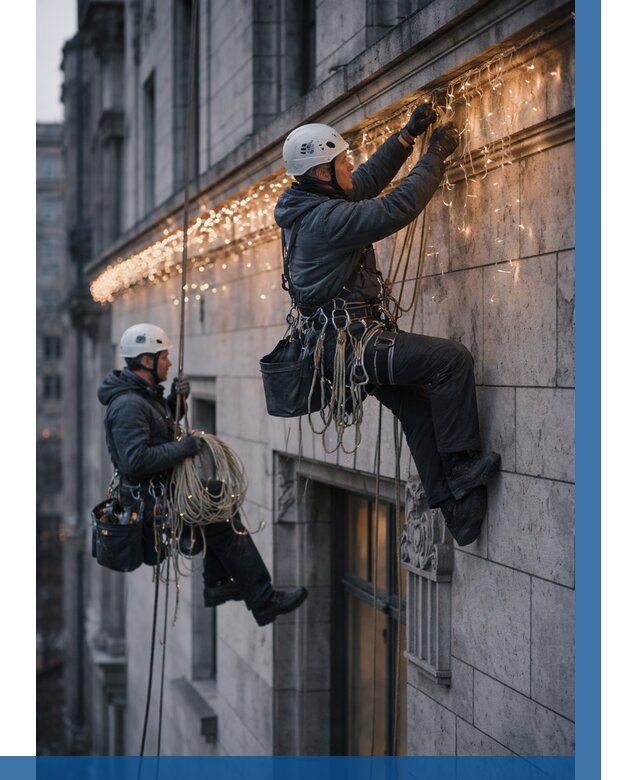 Монтаж новогодней иллюминации в Вологде от 8731 р. | ВЫСОТНИК-Вгд