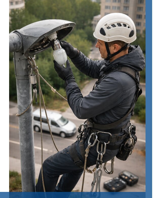 Замена ламп на высоте в Вологде от 2568 р. | ВЫСОТНИК-Вгд