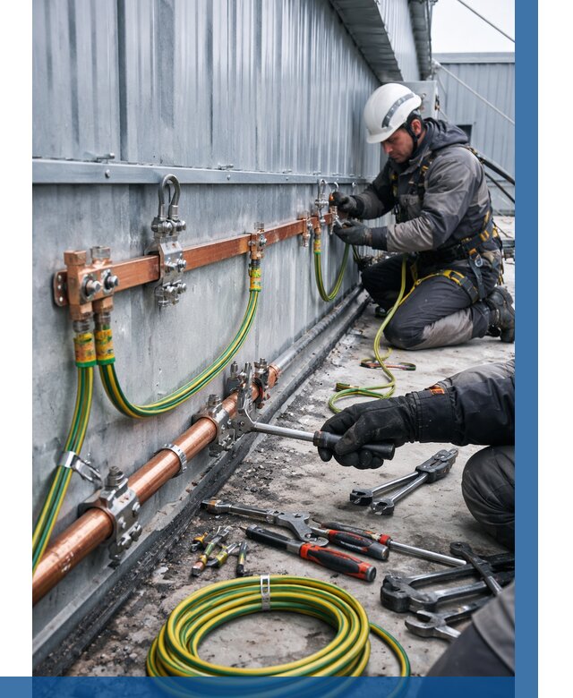 Монтаж заземления здания в Вологде от 25680 р. | ВЫСОТНИК-Вгд