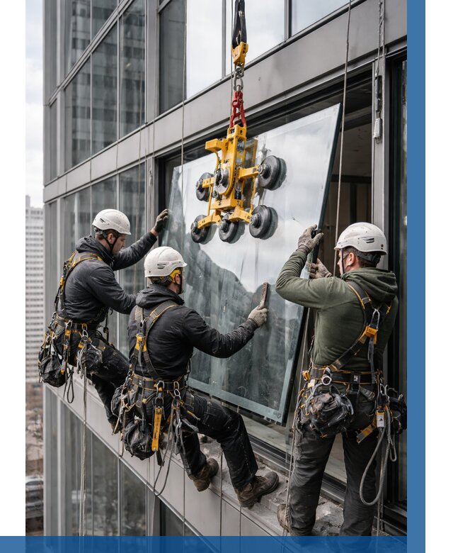 Фасадное остекление зданий под ключ в Вологде от 10272 р. | ВЫСОТНИК-Вгд