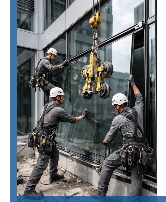 Структурное остекление фасадов в Вологде монтаж и обслуживание