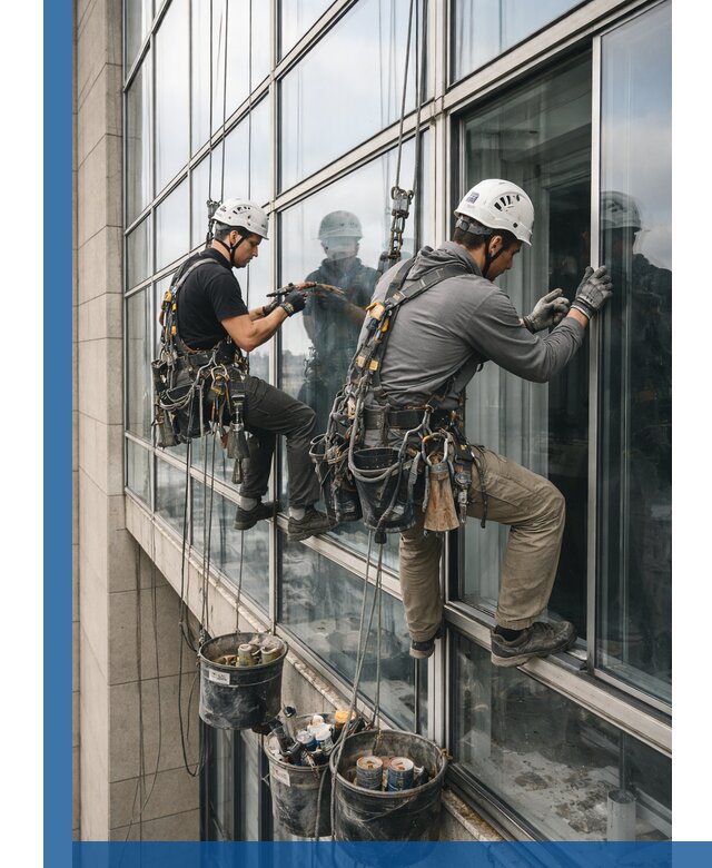 Ремонт витражных конструкций и фасадного остекления в Вологде