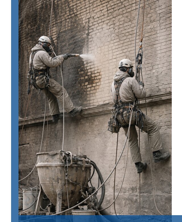 Пескоструйная очистка фасадов в Вологде профессионально