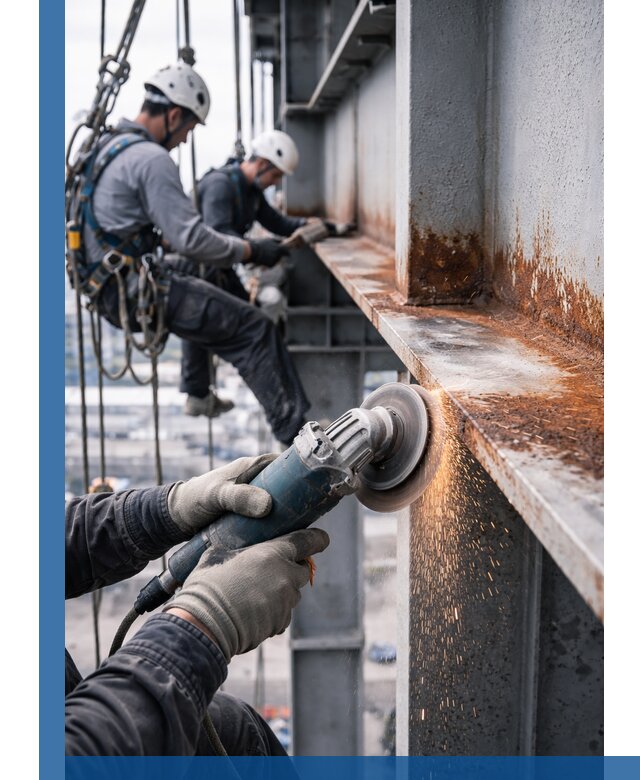 Зачистка металла от ржавчины и подготовка поверхностей в Вологде