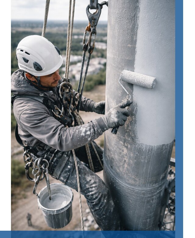 Покраска мачт связи под ключ в Вологде от 873 р. | ВЫСОТНИК-Вгд