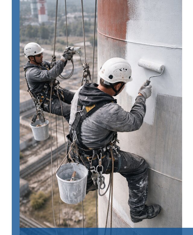 Покраска дымовых труб в Вологде: антикоррозийная защита и восстановление